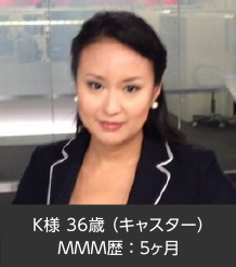 K様 37歳（キャスター）ＭＭＭ歴：５ヶ月